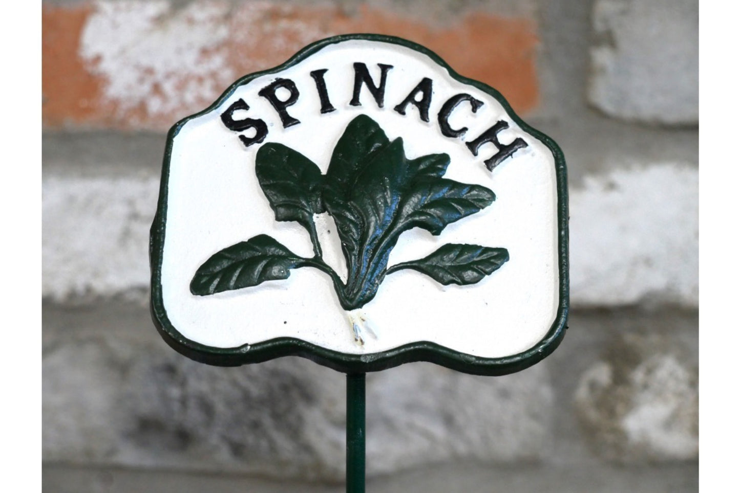 Garden Vegetable Sign SPINACH Cast Iron Plant Marker