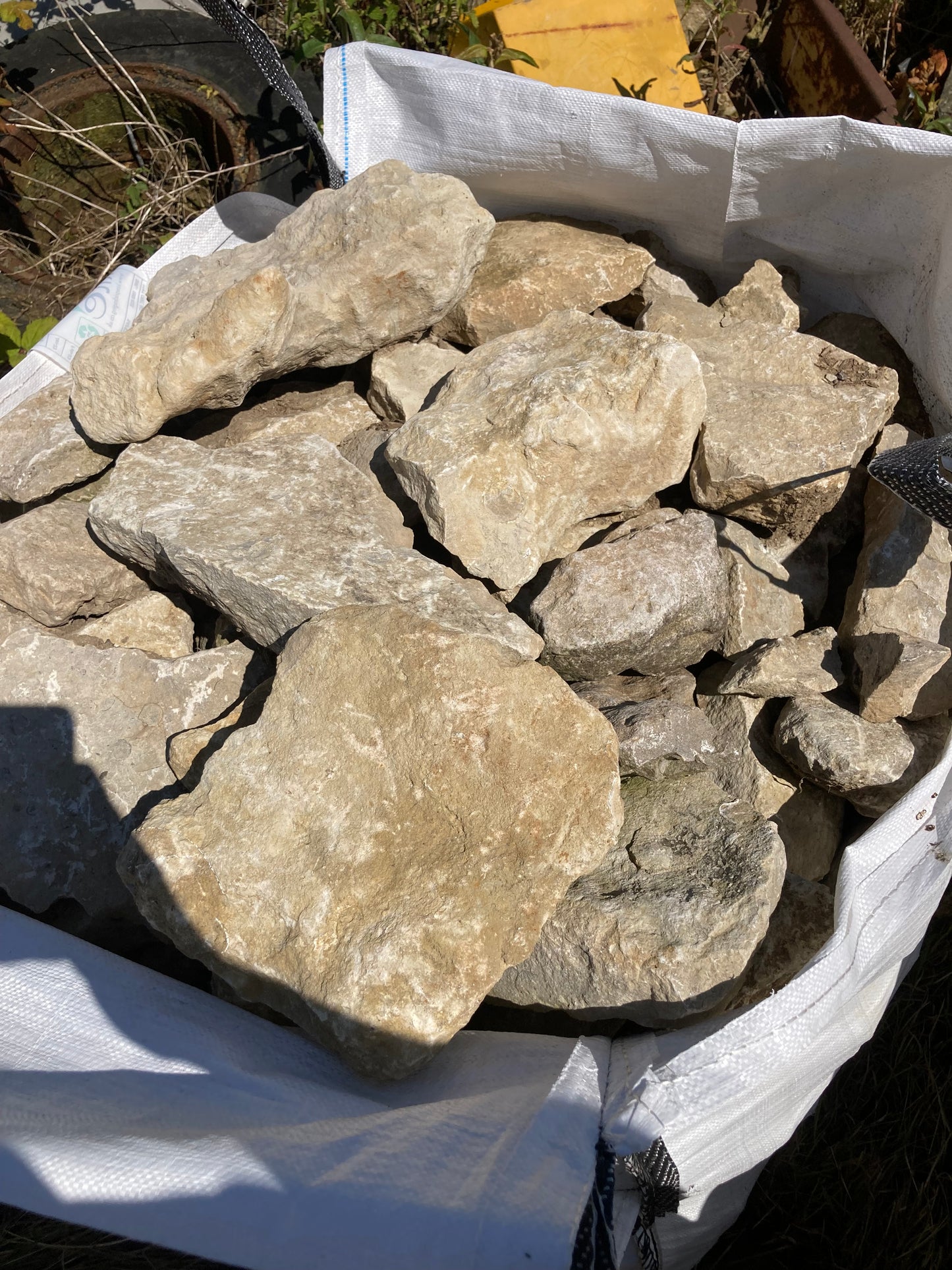 Cock & Hens Mendip Dry Stone Walling Topping Stones Dumpy Bulk Bag