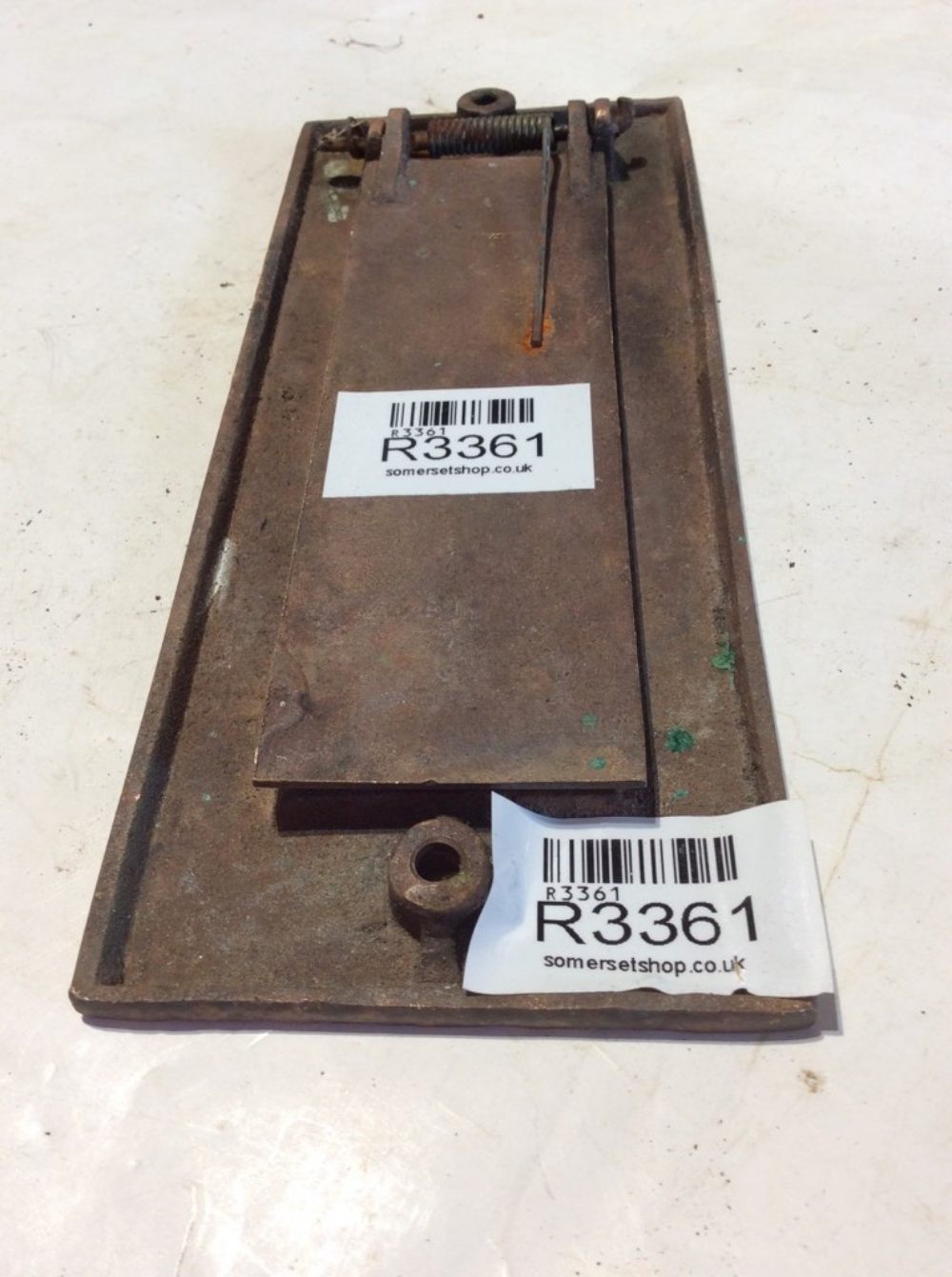 3 1/8”x8” Vintage 1930s Brass Front Door Vertical Letter Flap