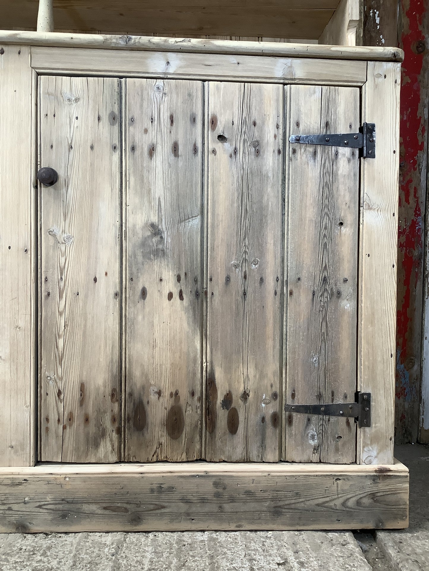 Rustic Old Country Pine Welsh Kitchen Dresser 6'6"High x 5'3" Wide