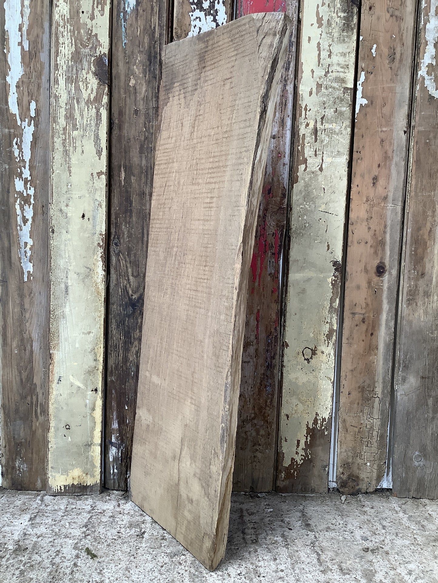 32" Reclaimed Rustic Solid English Oak Floating Shelf Plank
