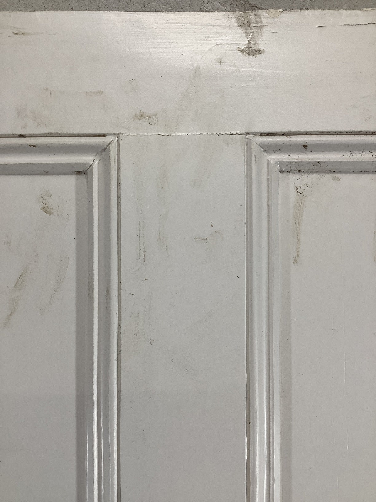 26"X73 3/4" Victorian Internal Painted Pine Four Panel Door 2over2 Reclamation