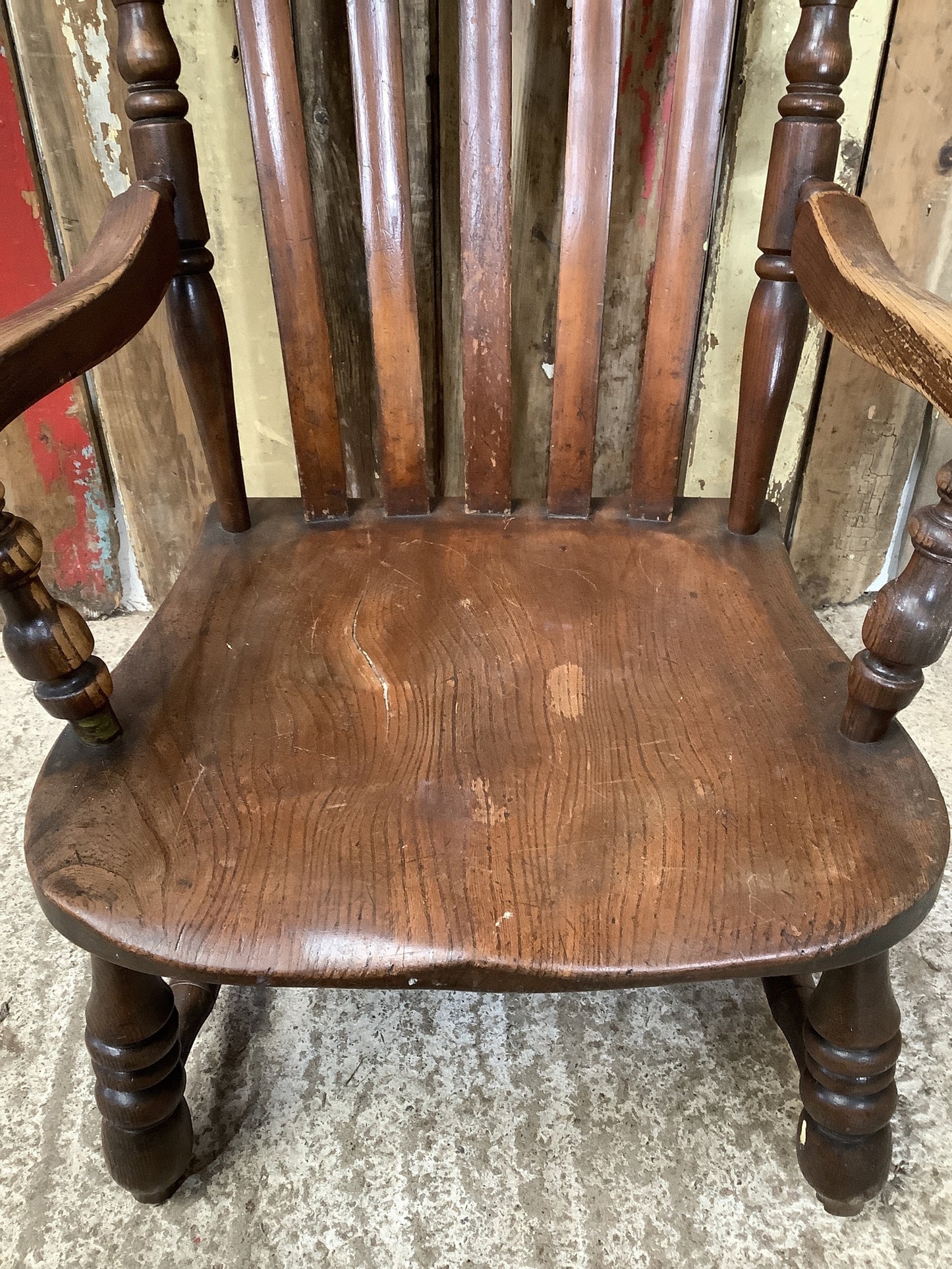 Beautiful shaped elm seat