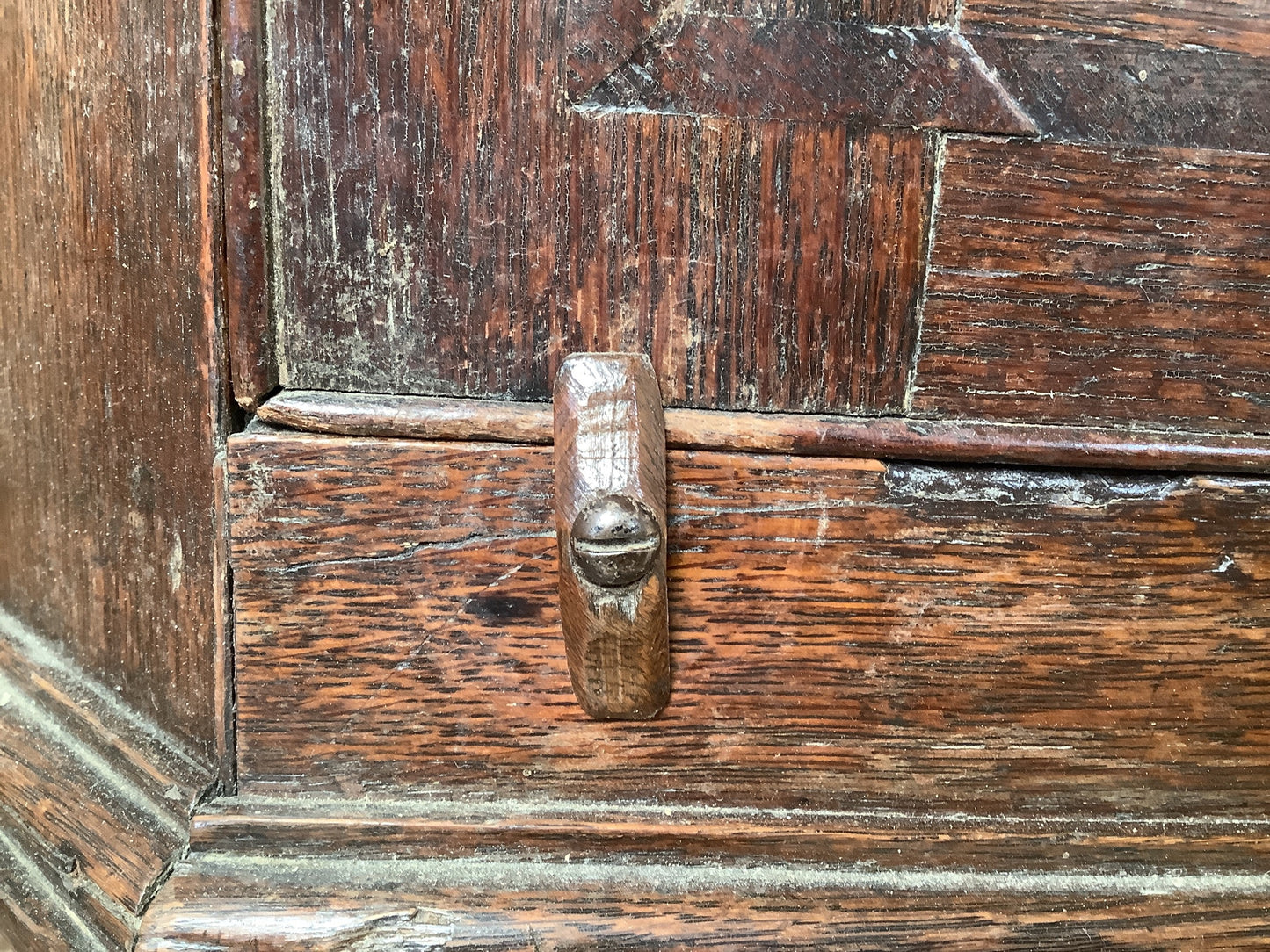 Wooden door fastener