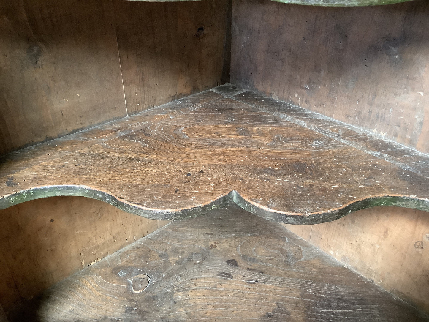 Old woodworm damage