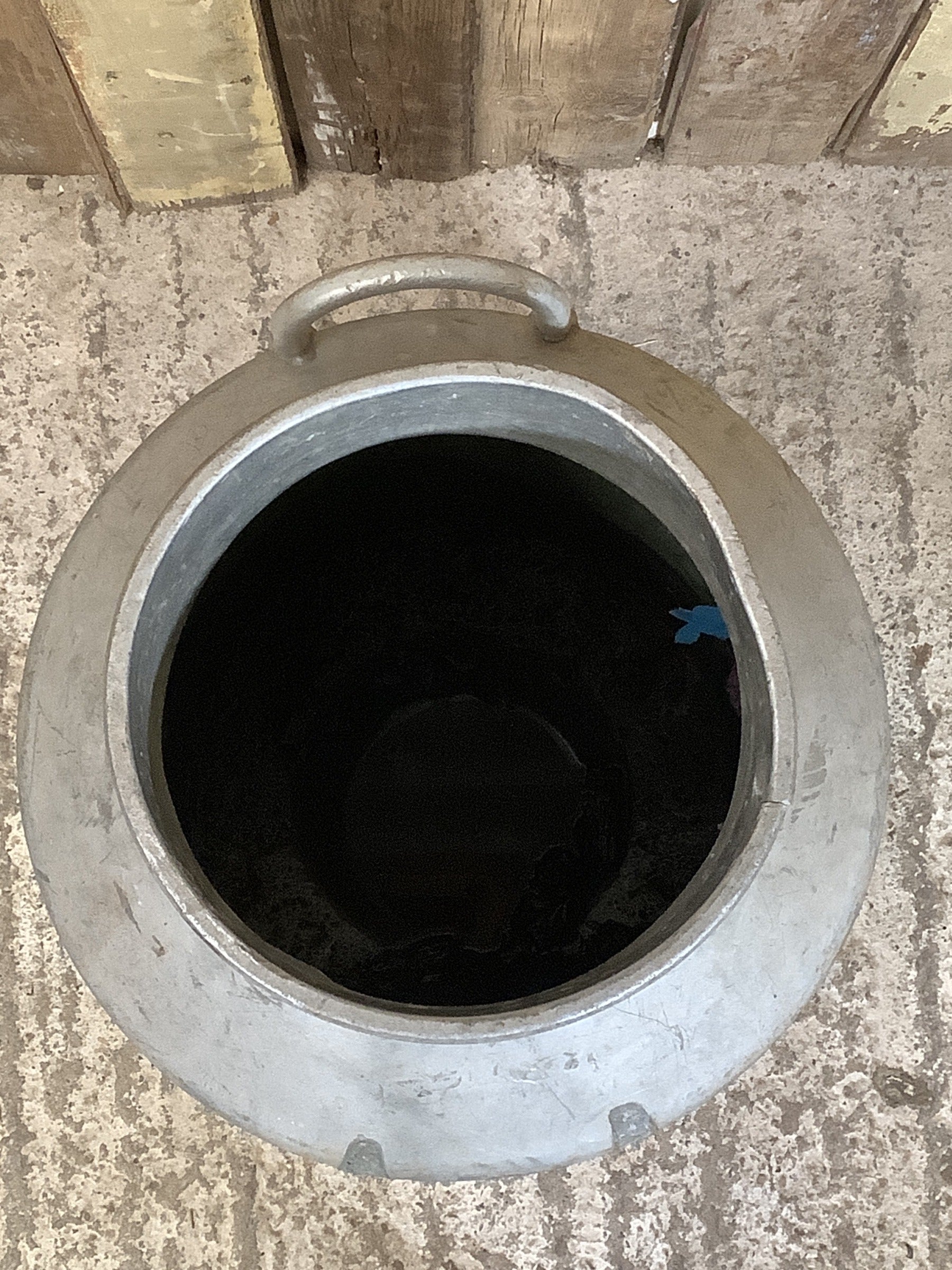 Top of churn not completely round