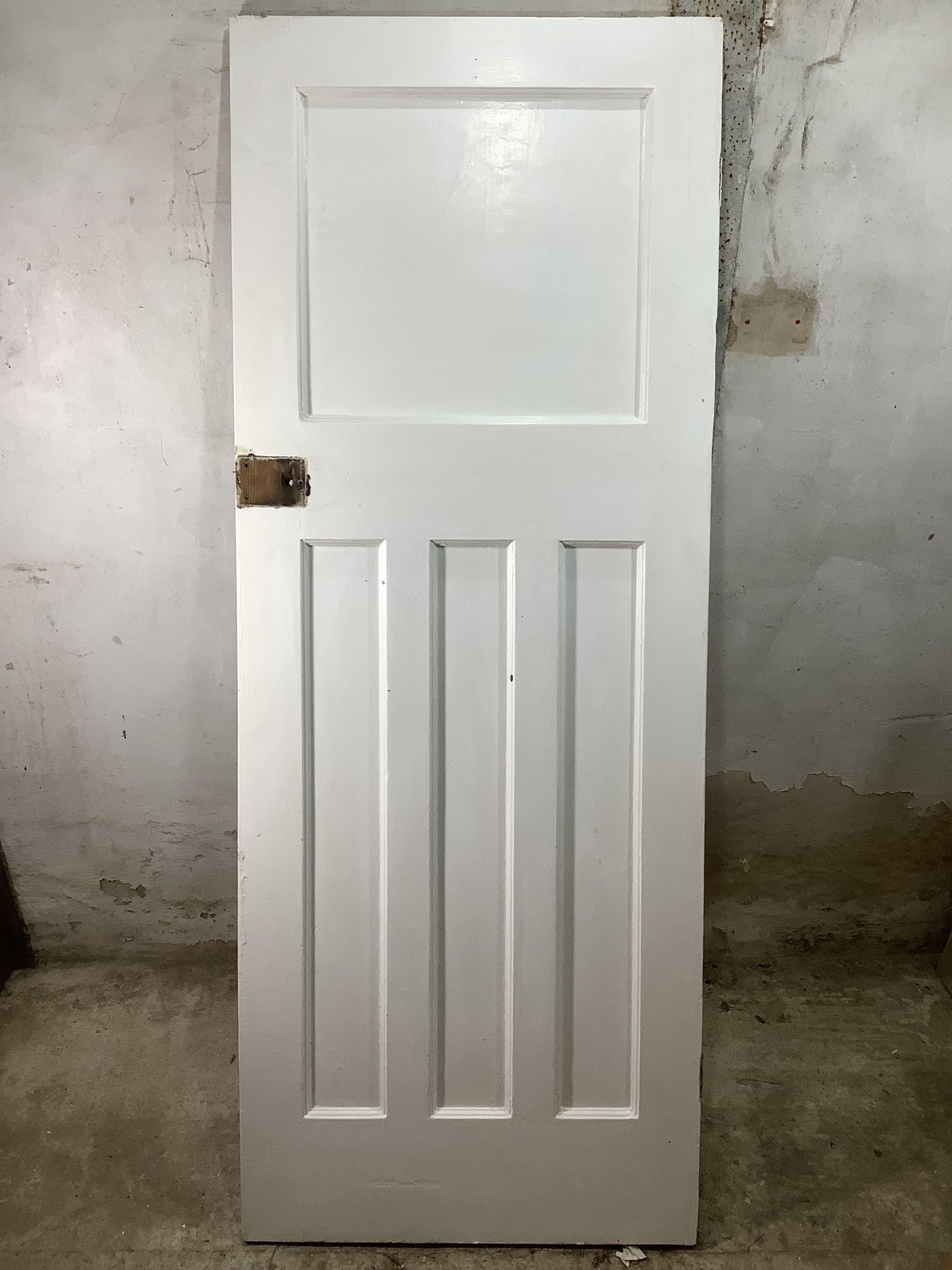 Main Picture 1930s Internal Painted Pitch Pine Reclaimed Door