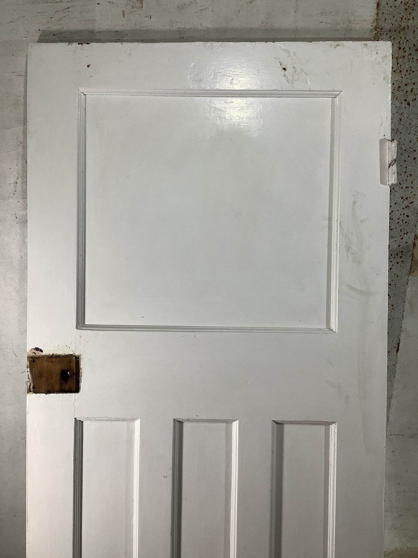 2nd Pic 1930s Internal Painted Pitch Pine Reclaimed Door