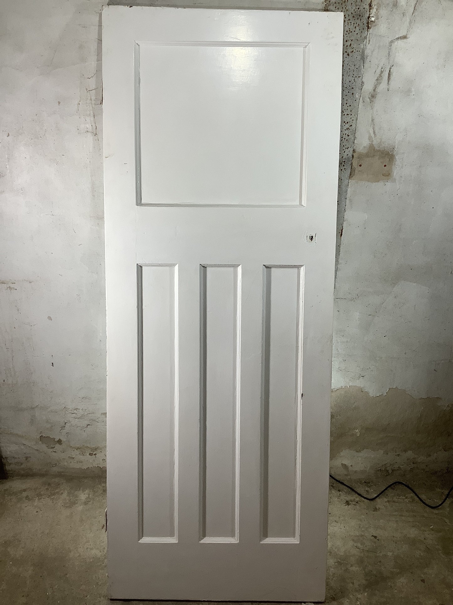 7th Pic 1930s Internal Painted Pitch Pine Reclaimed Door