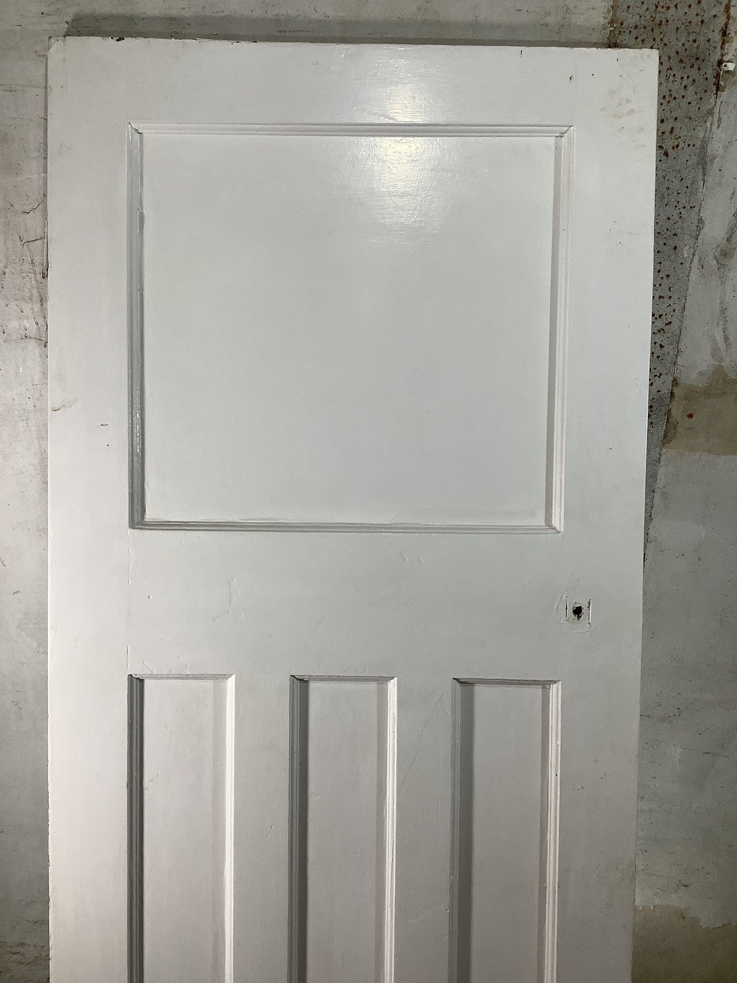 8th Pic 1930s Internal Painted Pitch Pine Reclaimed Door