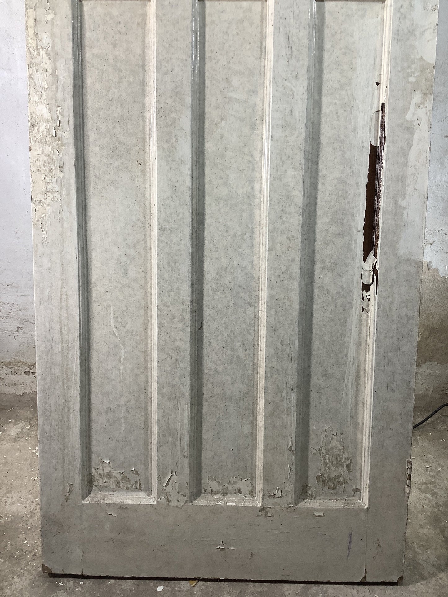 3rd Pic 1930s Internal Painted Pitch Pine Reclaimed Door
