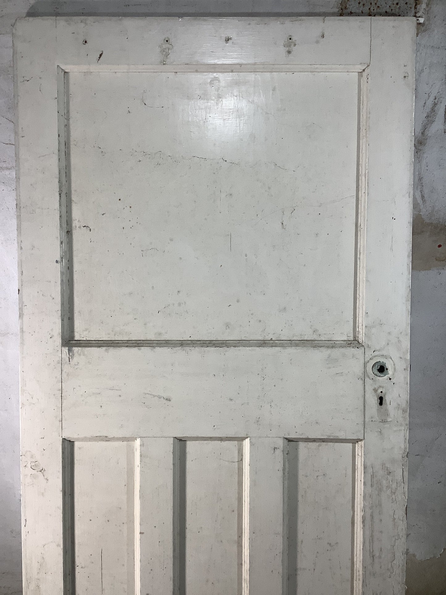 8th Pic 1930s Internal Painted Pitch Pine Reclaimed Door