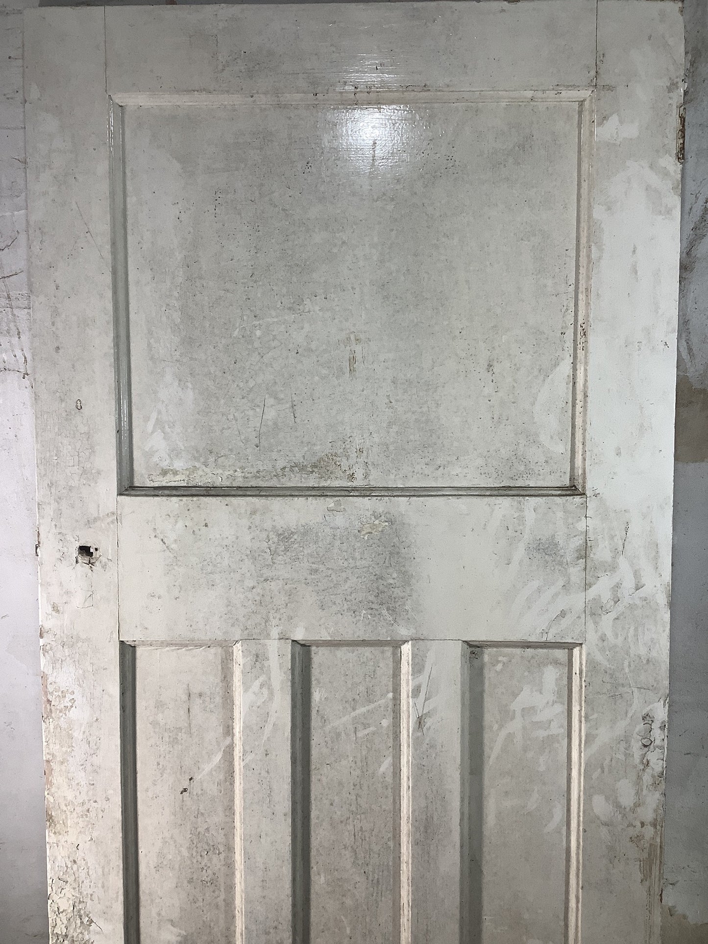8th Pic 1930s Internal Painted Pitch Pine Reclaimed Door