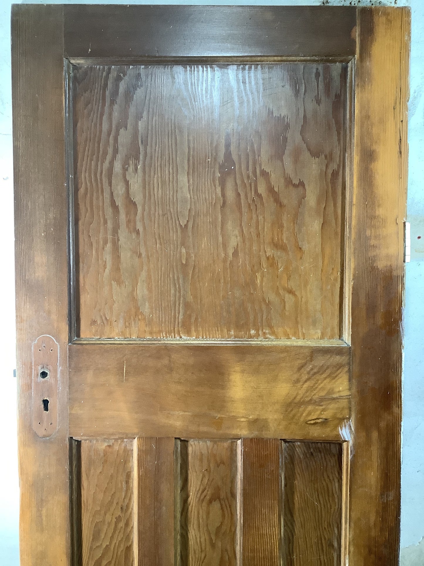 8th Pic 1930s Internal Varnished Pitch Pine Reclaimed Door