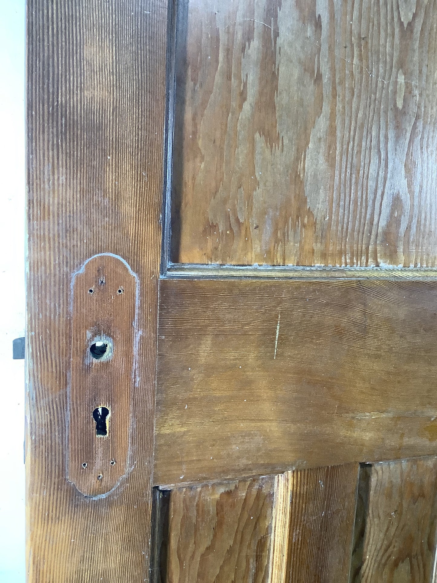 10th Pic 1930s Internal Varnished Pitch Pine Reclaimed Door