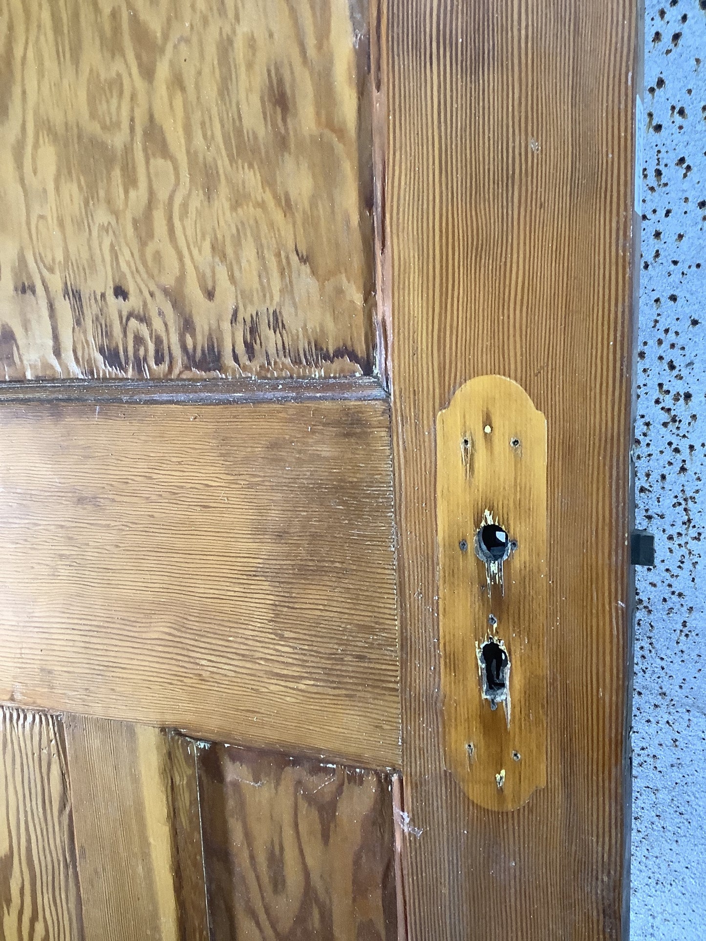 4th Pic 1930s Internal Varnished Pitch Pine Reclaimed Door