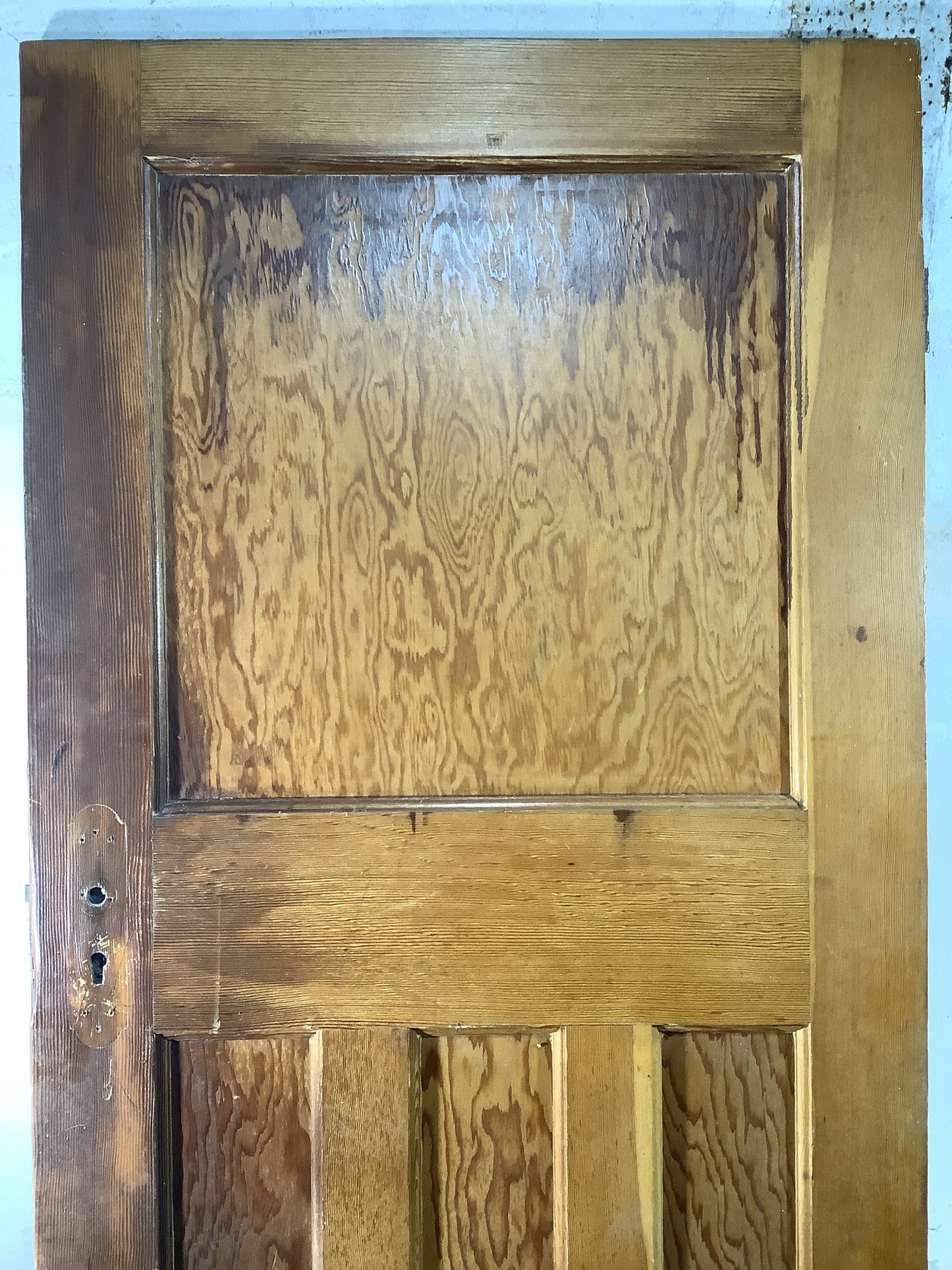 8th Pic 1930s Internal Varnished Pitch Pine Reclaimed Door