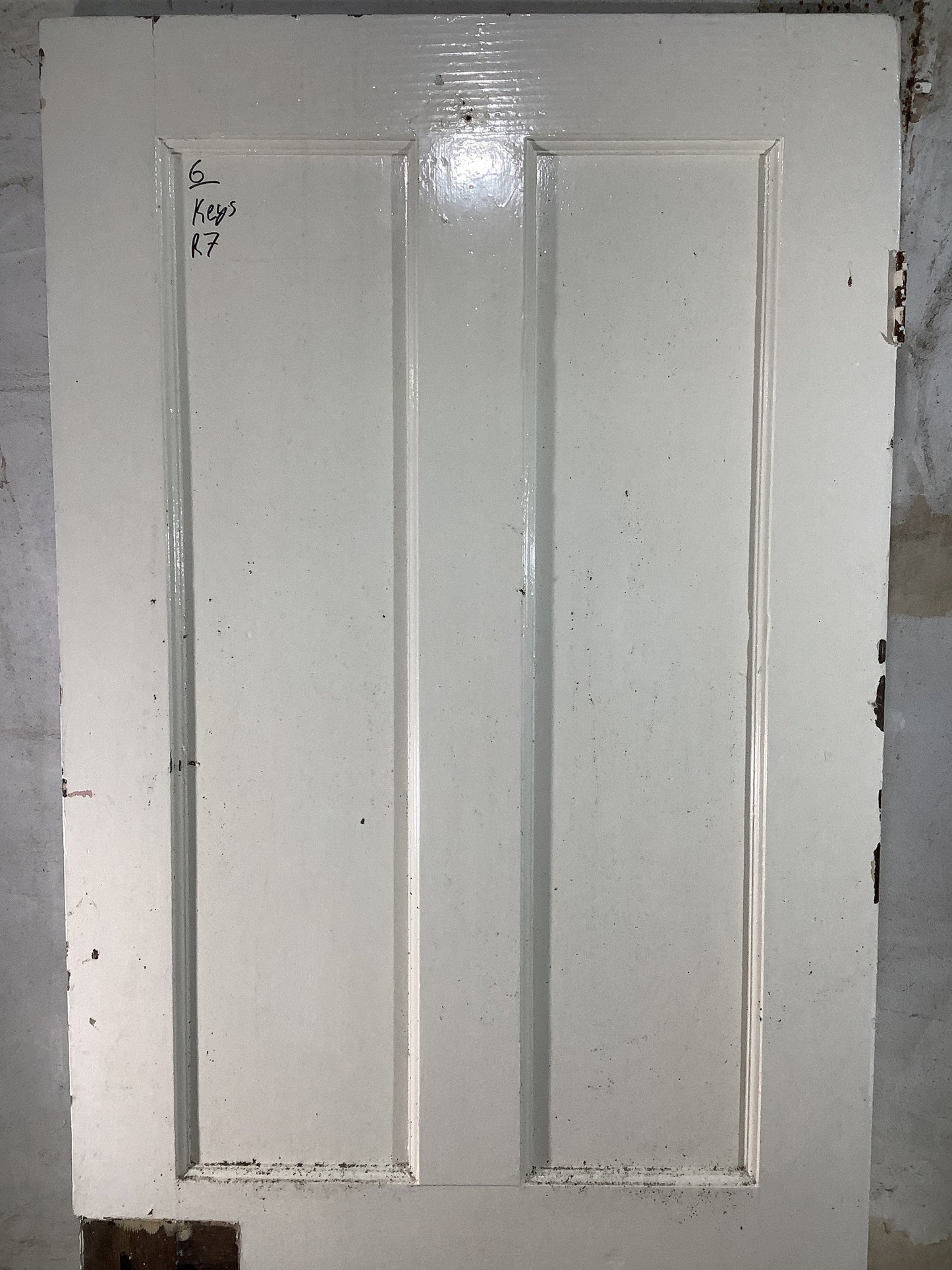 8th Pic 1930s Internal Painted Pitch Pine Reclaimed Door