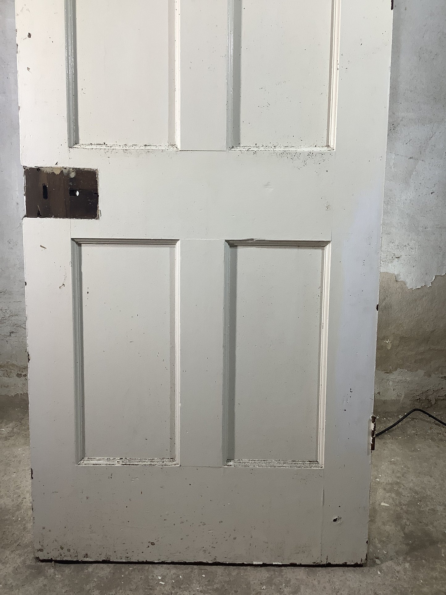 9th Pic 1930s Internal Painted Pitch Pine Reclaimed Door