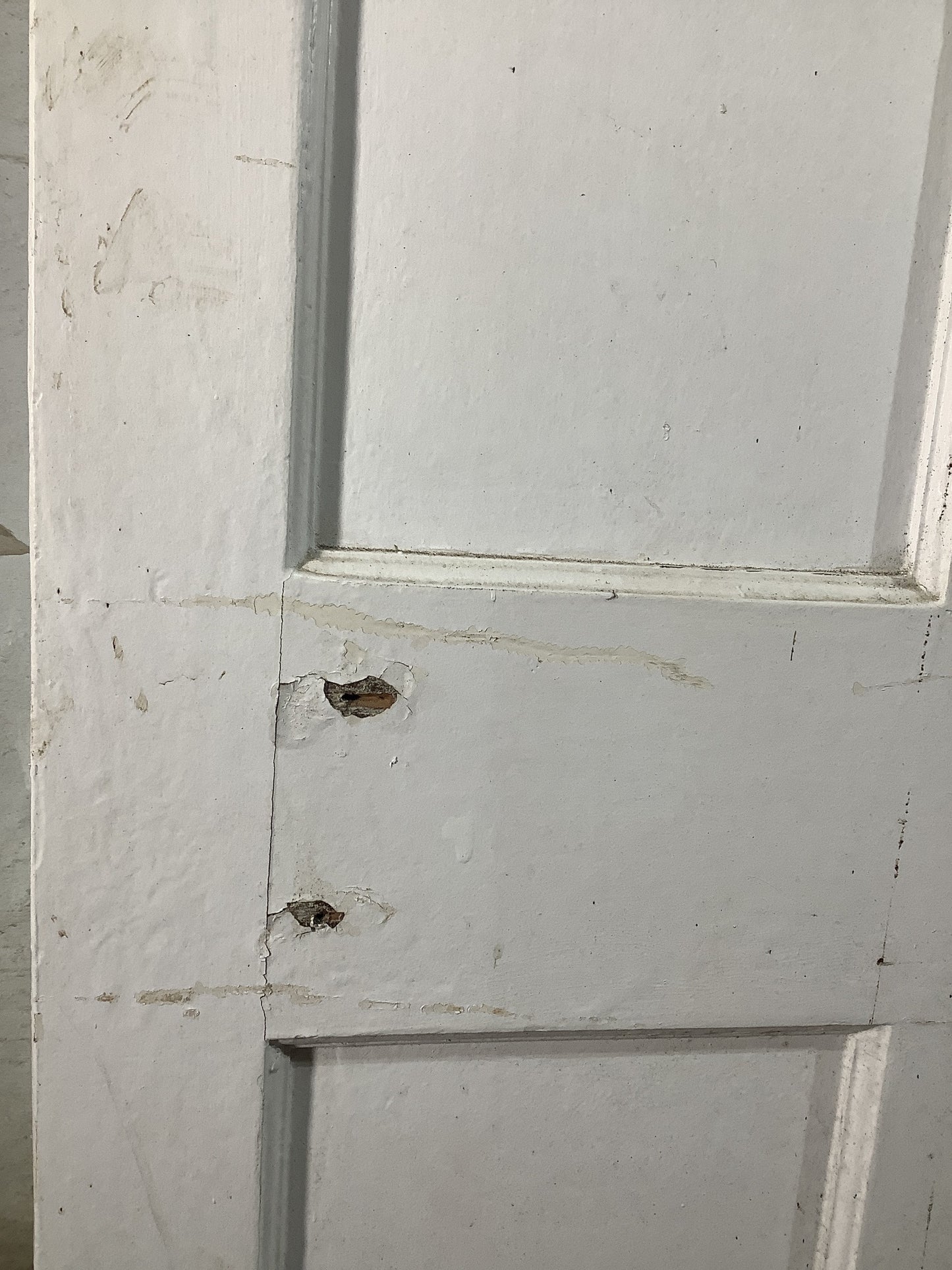 6th Pic 1930s Internal Painted Pitch Pine Reclaimed Door