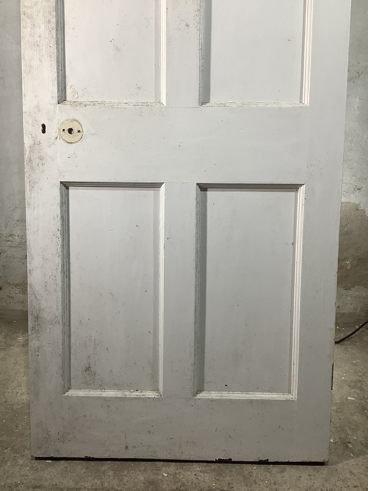 9th Pic 1930s Internal Painted Pitch Pine Reclaimed Door