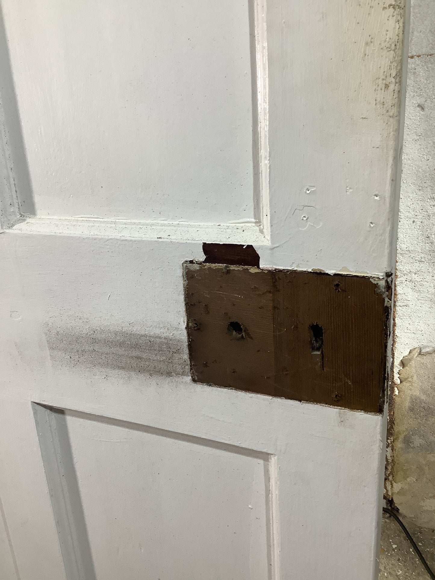 4th Pic 1930s Internal Painted Pitch Pine Reclaimed Door