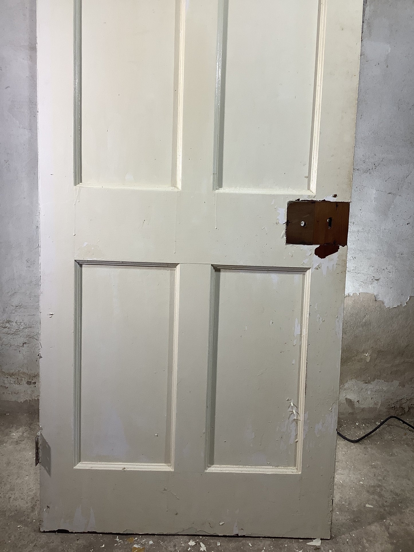 3rd Pic 1930s Internal Painted Pitch Pine Reclaimed Door