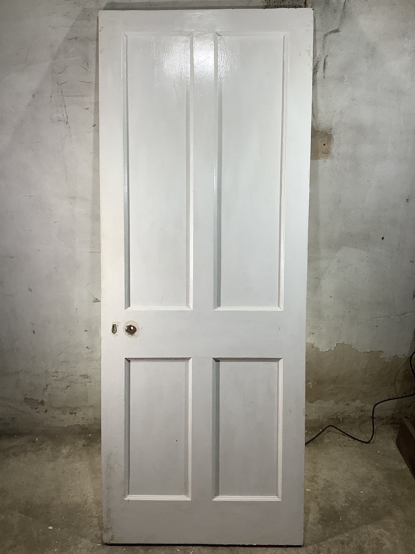 7th Pic 1930s Internal Painted Pitch Pine Reclaimed Door
