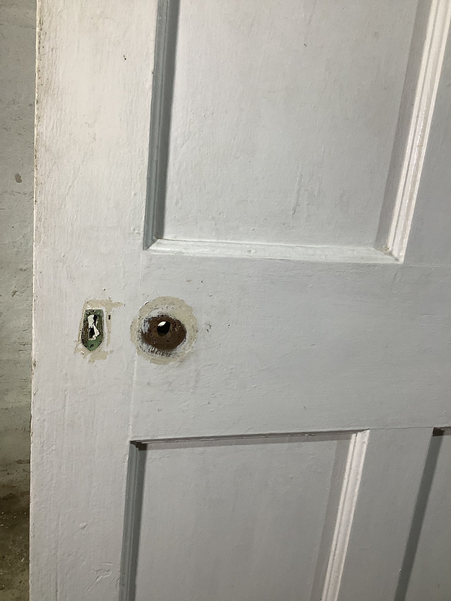 10th Pic 1930s Internal Painted Pitch Pine Reclaimed Door