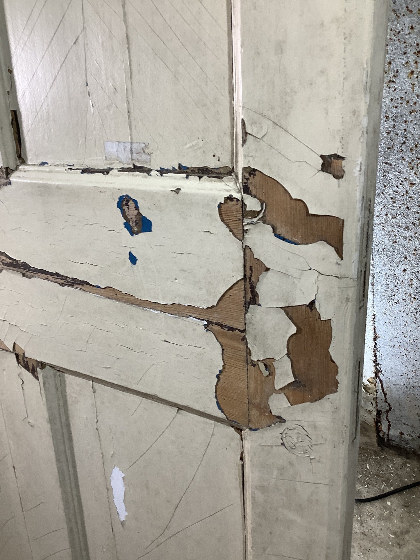 5th Pic Georgian Internal Painted Pine Reclaimed Door