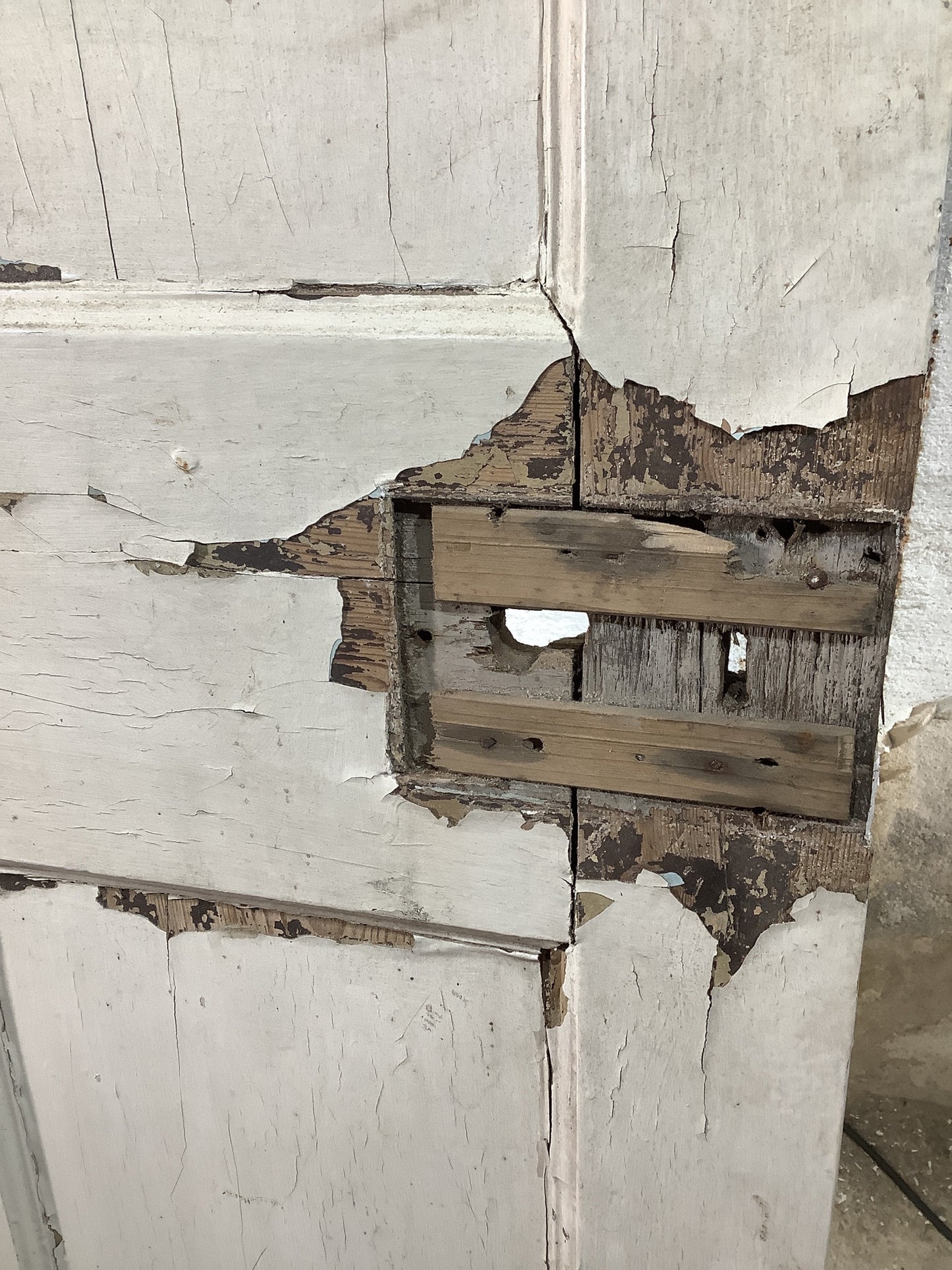 10th Pic Georgian Internal Painted Pine Reclaimed Door