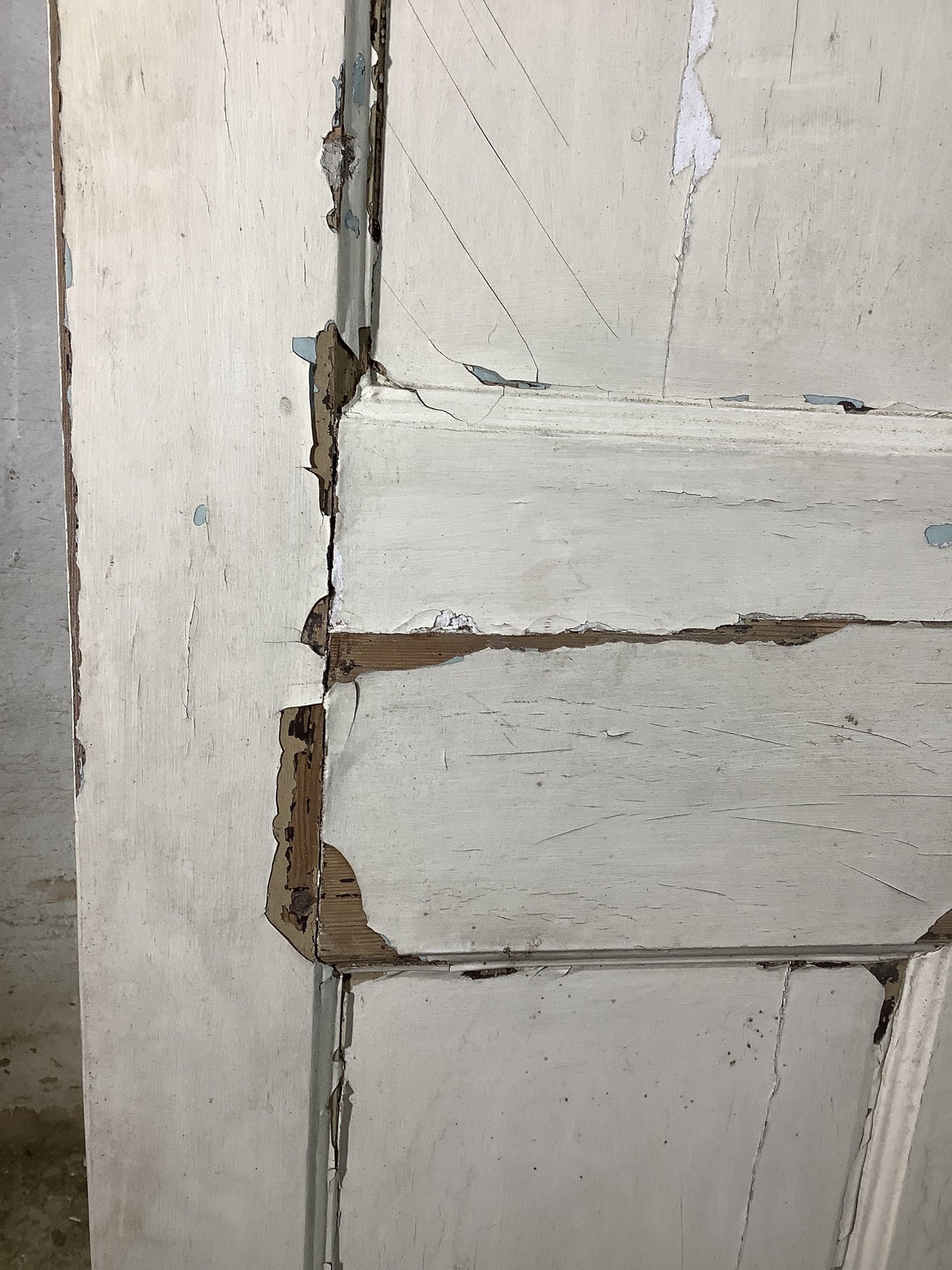 11th Pic Georgian Internal Painted Pine Reclaimed Door