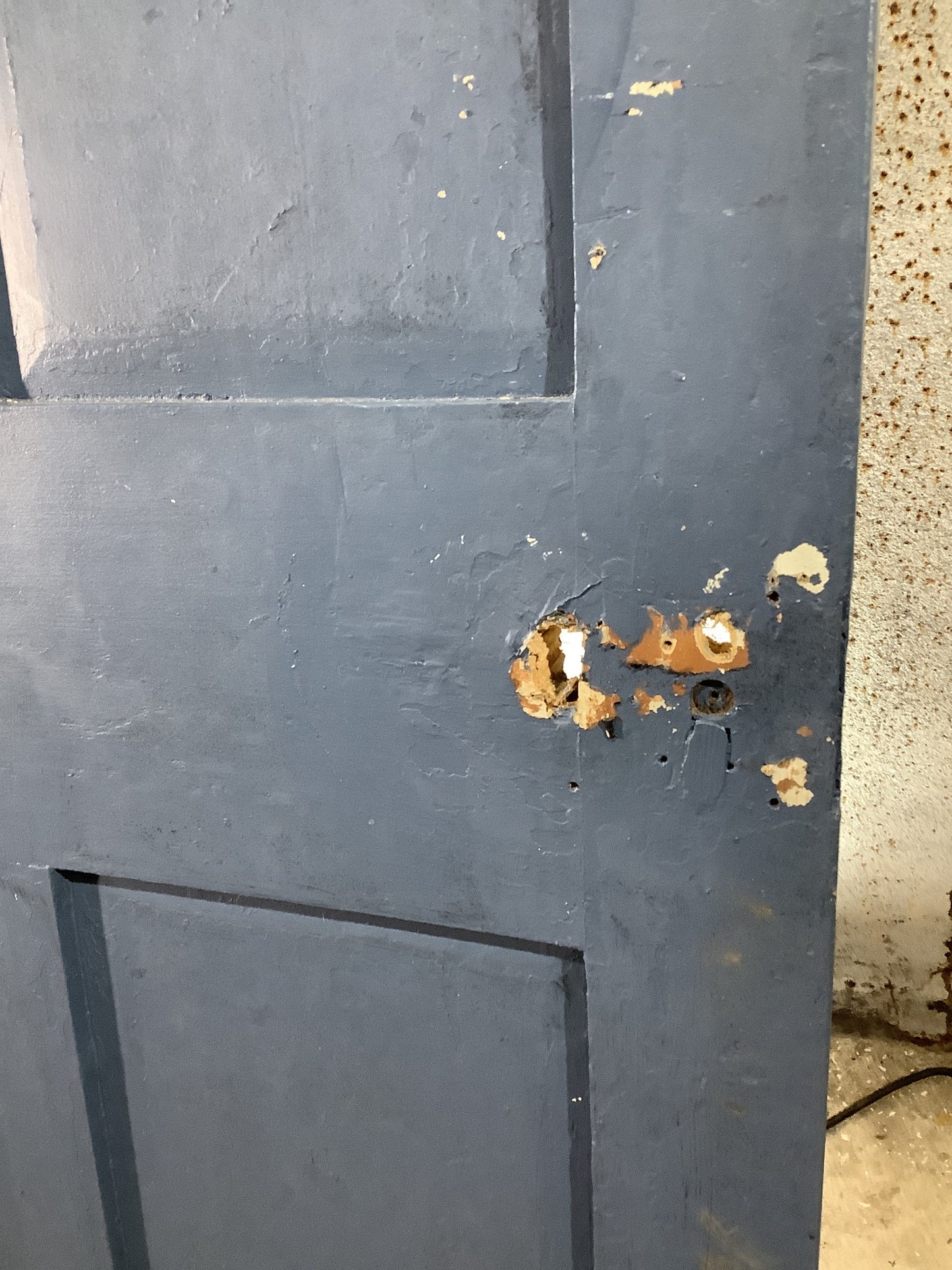 4th Pic Georgian Internal Painted Pine Reclaimed Door