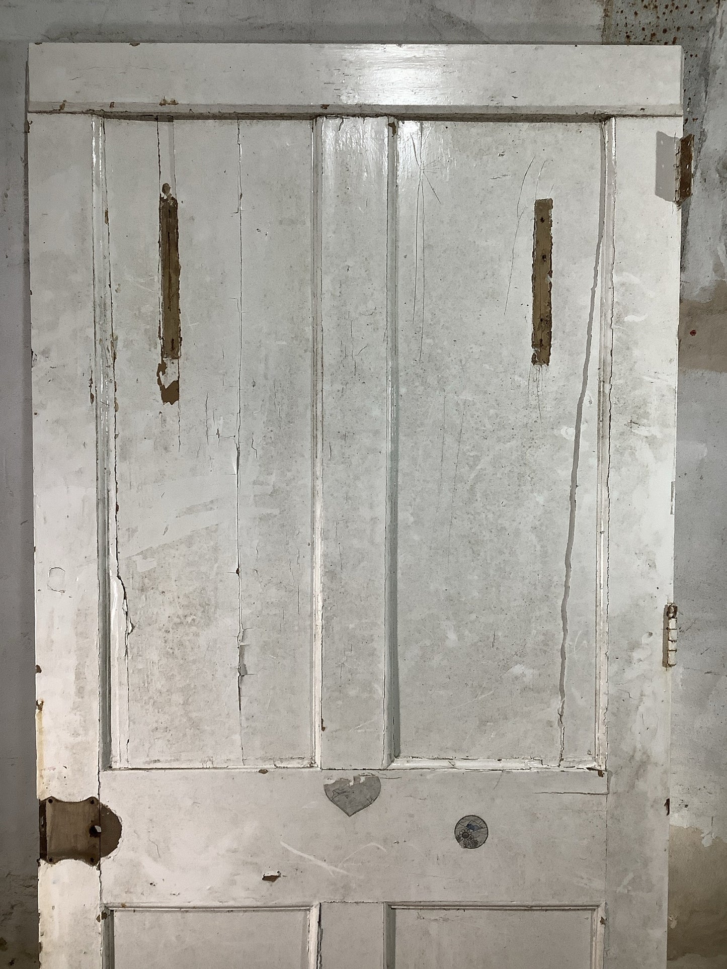 2nd Pic Georgian Internal Painted Pine Reclaimed Door
