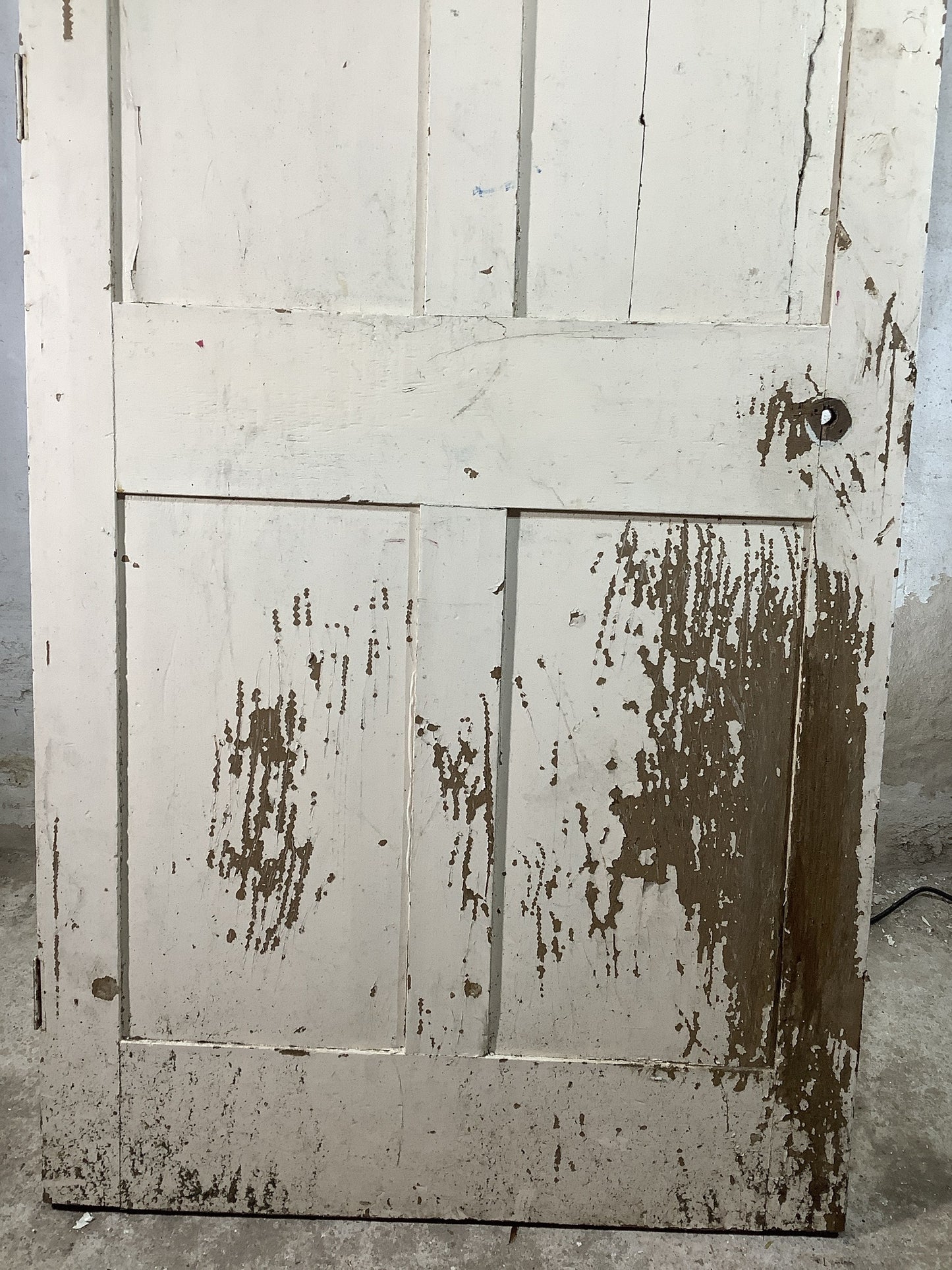 9th Pic Georgian Internal Painted Pine Reclaimed Door