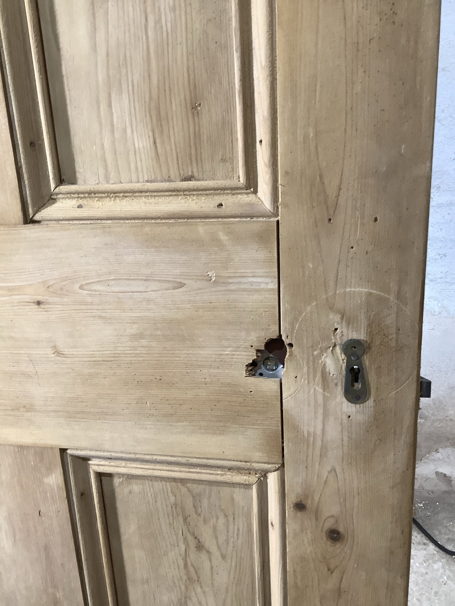 4th Pic Victorian Internal Stripped Pine Reclaimed Door