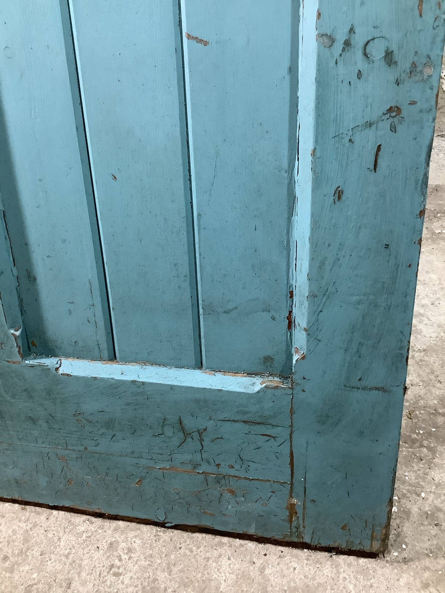 6th Pic 1930s Internal Painted Pitch Pine Reclaimed Door