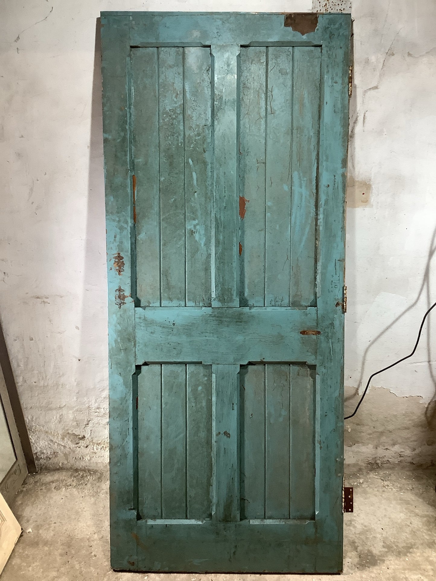 7th Pic 1930s Internal Painted Pitch Pine Reclaimed Door