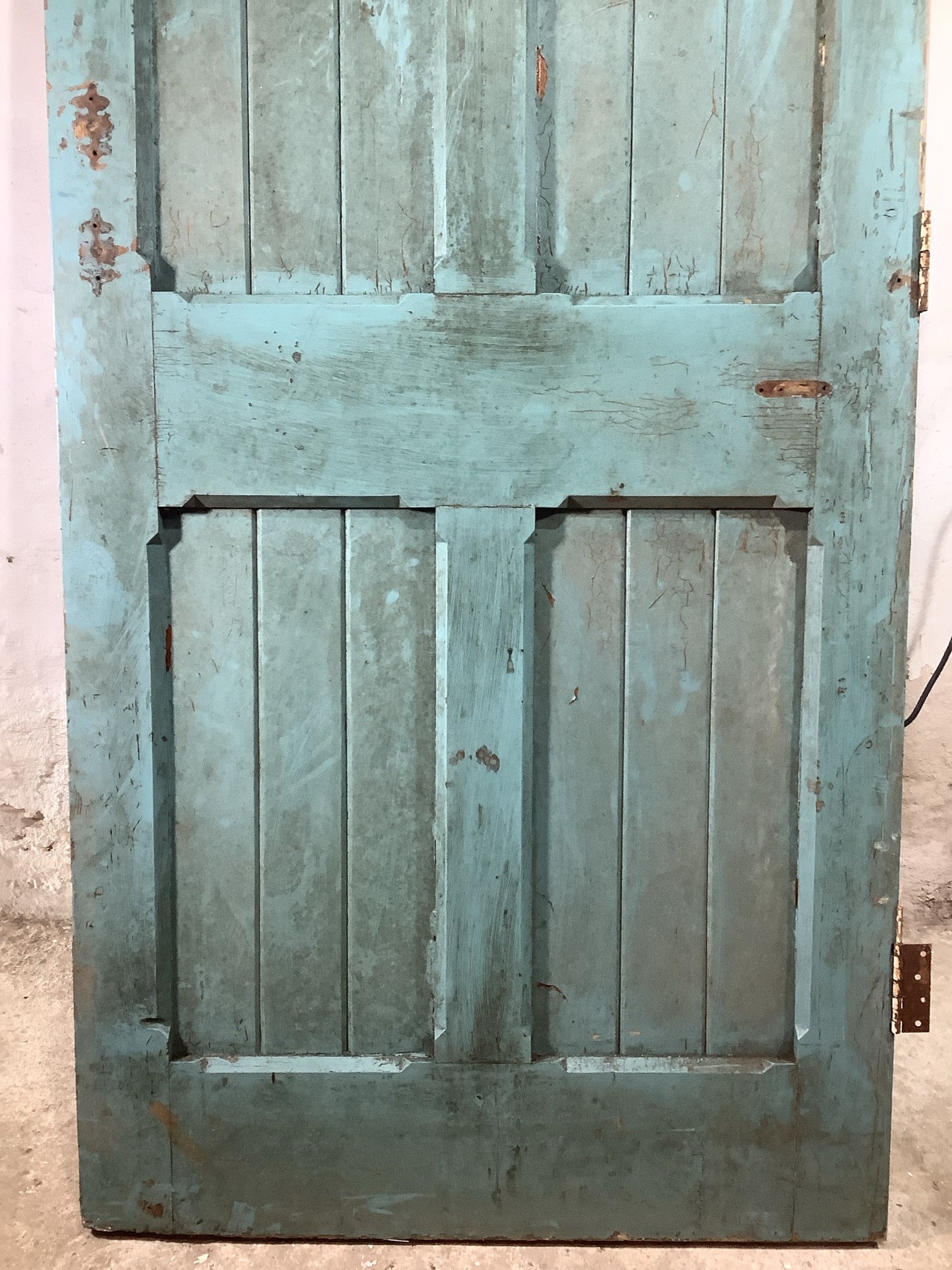 9th Pic 1930s Internal Painted Pitch Pine Reclaimed Door