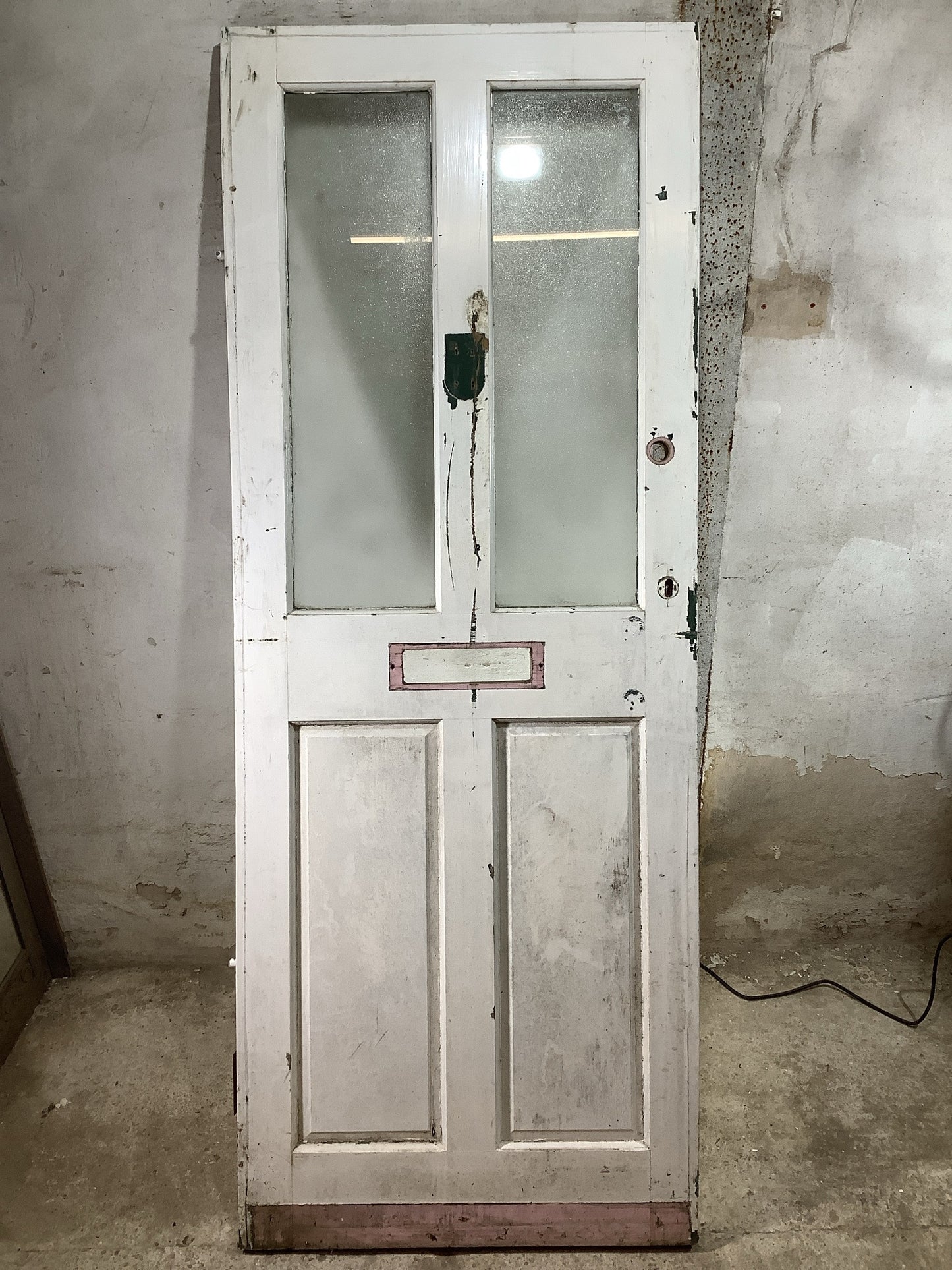 Main Picture Old External Painted Sapele Reclaimed Door