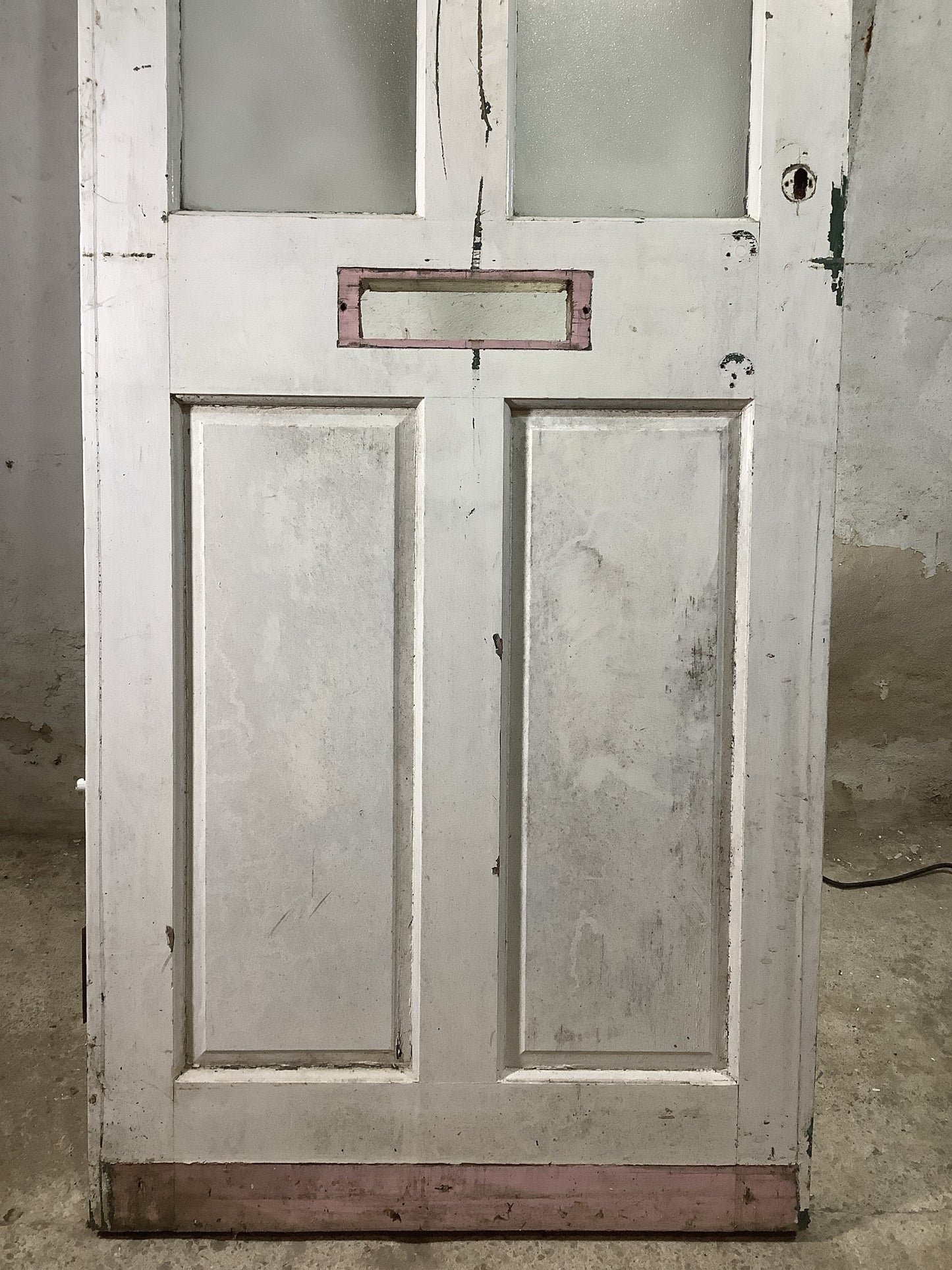 3rd Pic Old External Painted Sapele Reclaimed Door
