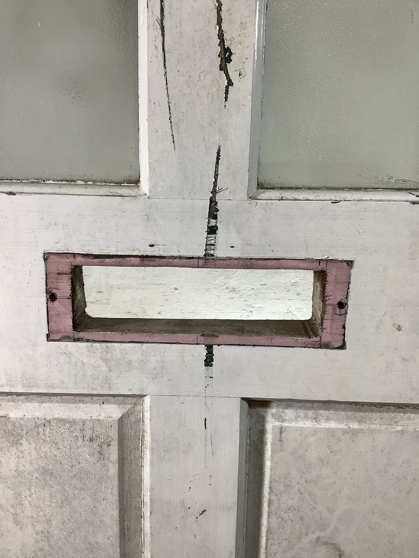 4th Pic Old External Painted Sapele Reclaimed Door