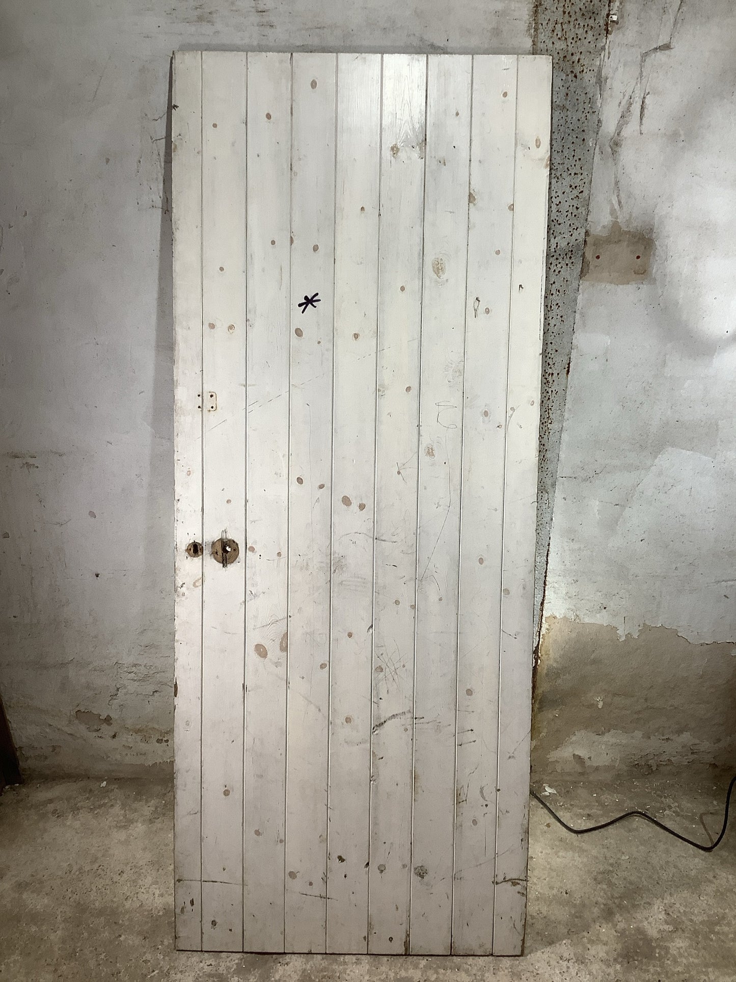 Main Picture Old Internal Painted Pine Reclaimed Door