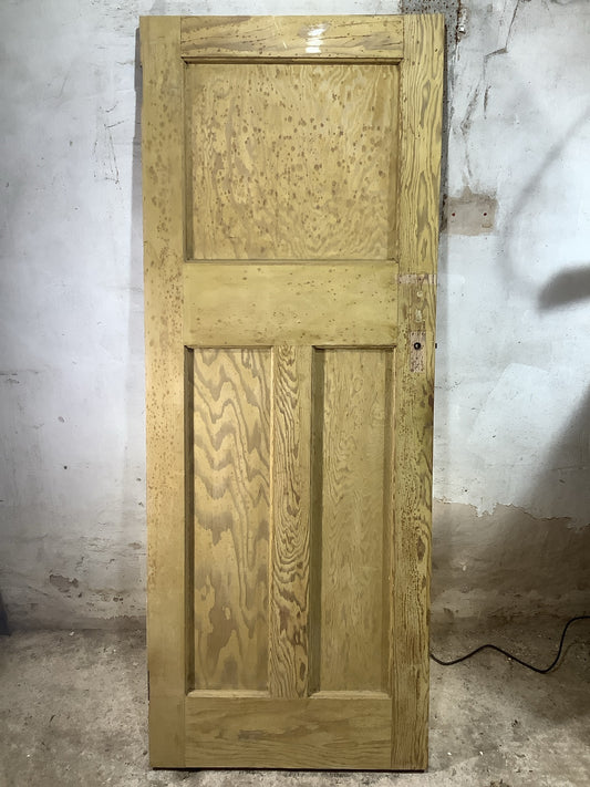Main Picture 1930s Internal Stripped  Pitch Pine Reclaimed Door