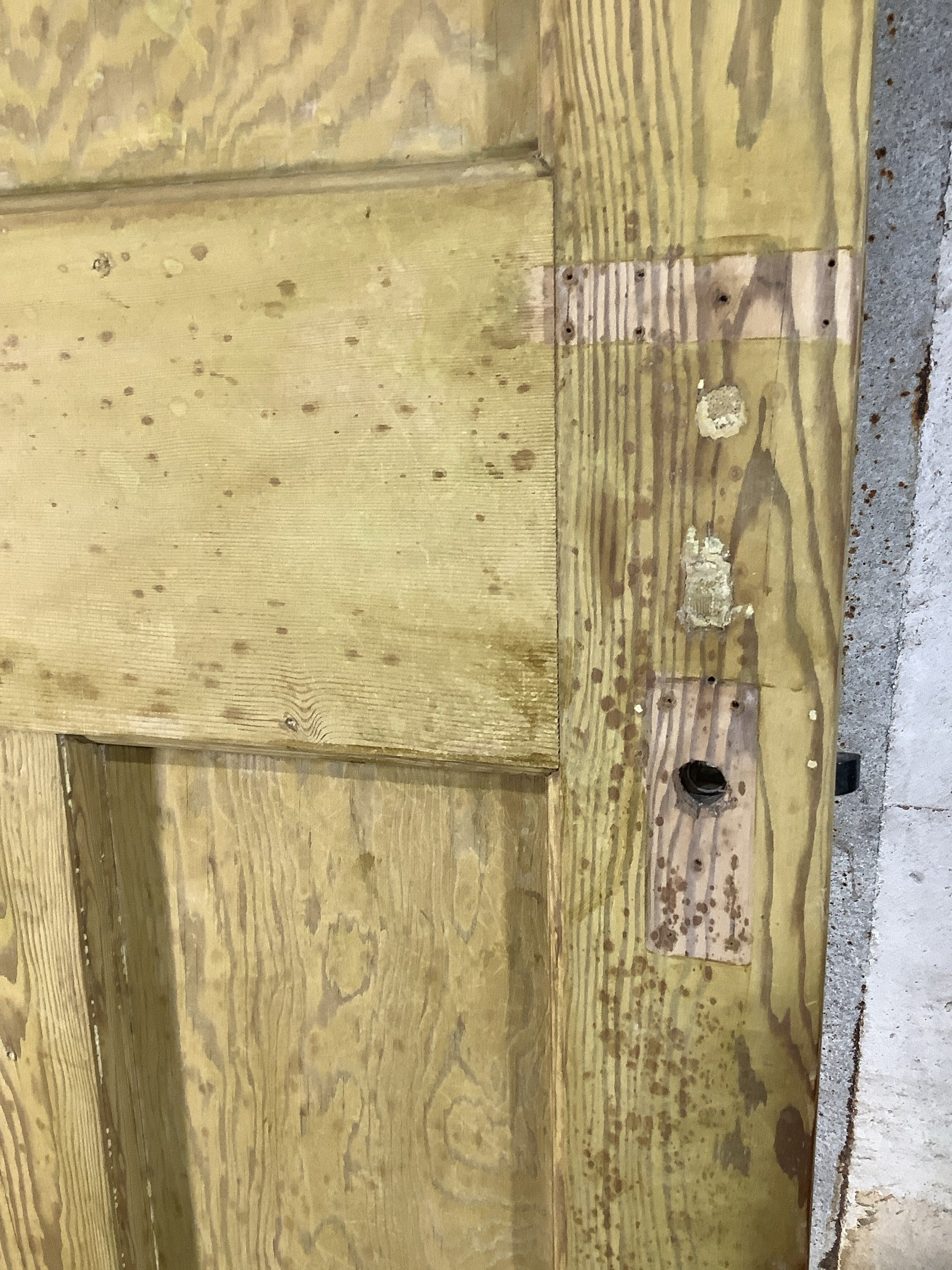 4th Pic 1930s Internal Stripped  Pitch Pine Reclaimed Door