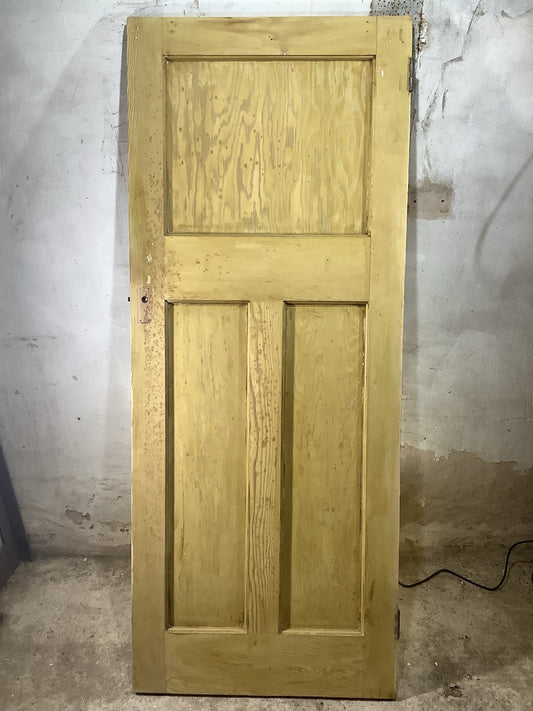 Main Picture 1930s Internal Stripped  Pitch Pine Reclaimed Door