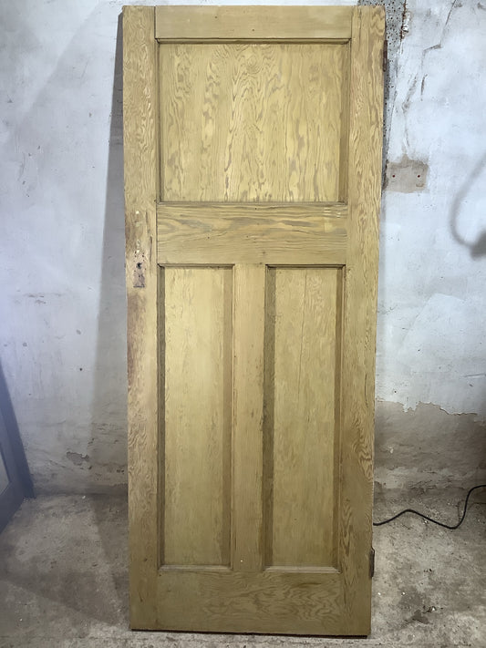 Main Picture 1930s Internal Stripped  Pitch Pine Reclaimed Door