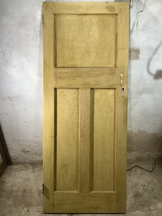 Main Picture 1930s Internal Stripped  Pitch Pine Reclaimed Door