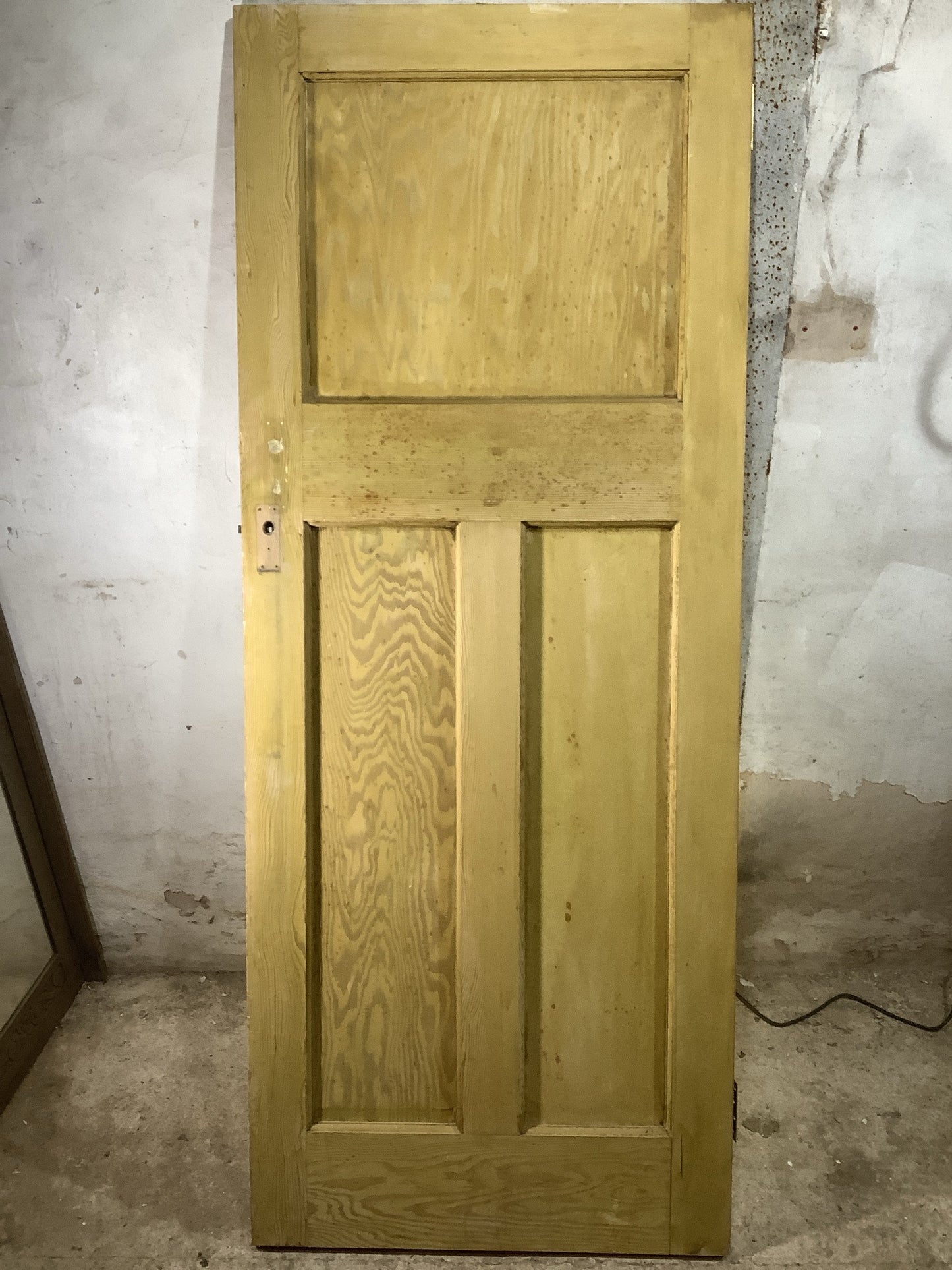 7th Pic 1930s Internal Stripped Pitch Pine Reclaimed Door