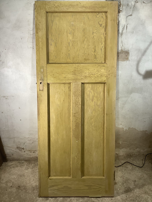 Main Picture 1930s Internal Stripped  Pitch Pine Reclaimed Door
